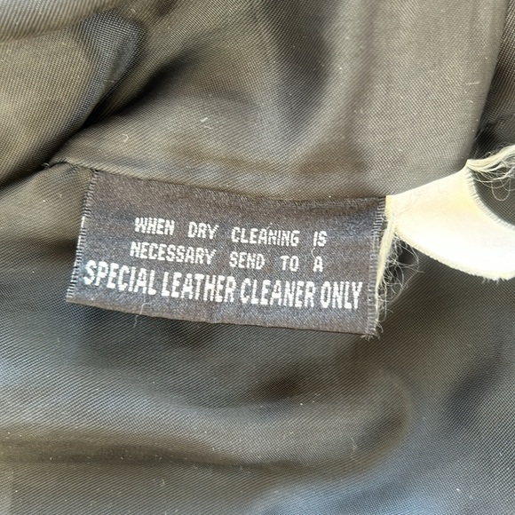 Vintage Wilsons The Leather Experts Leather Jacket Belted Black L - Picture 12 of 14